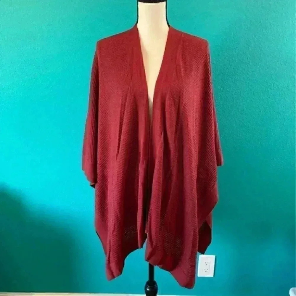 J Jill burgundy cardigan in one size fits all